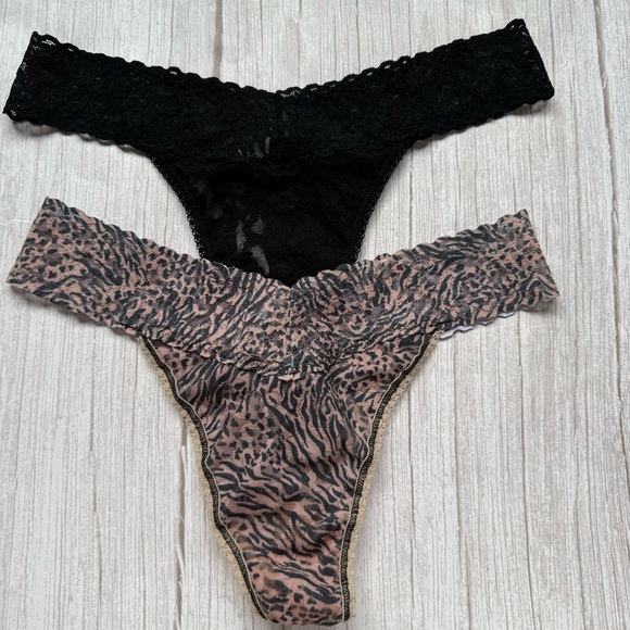 New Women's HANKY PANKY Original Rise Lace Thong Panty One Size - Picture 1 of 2